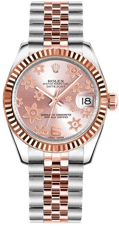 rolex mit rosa zifferblatt|Rolex datejust everose gold.